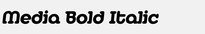 Media Bold Italic