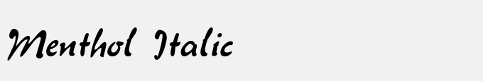 Menthol Italic