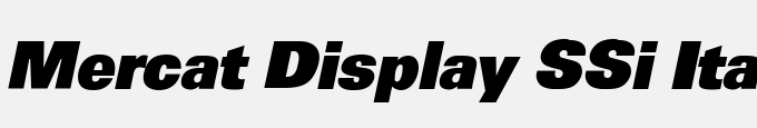 Mercat Display SSi Italic