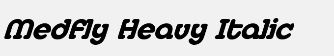 Medfly Heavy Italic