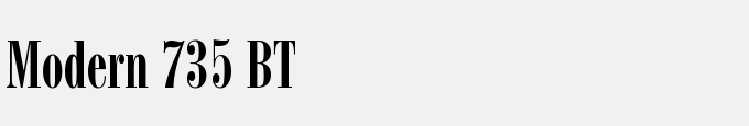 Modern 735 BT