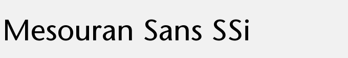 Mesouran Sans SSi