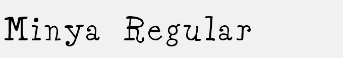 Minya Regular