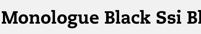 Monologue Black SSi Black