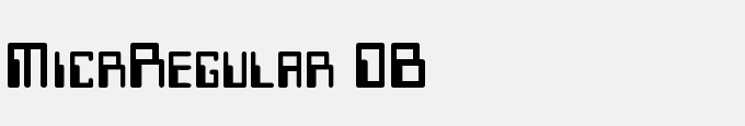 Micr-Regular DB