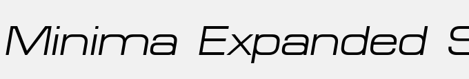 Minima Expanded SSi Expanded Italic