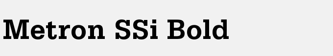 Metron SSi Bold