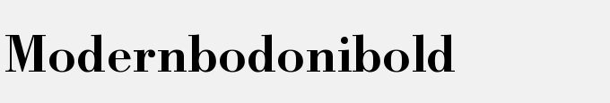 Modern Bodoni-Bold