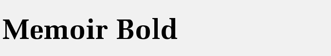 Memoir Bold