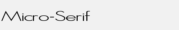 Micro-Serif