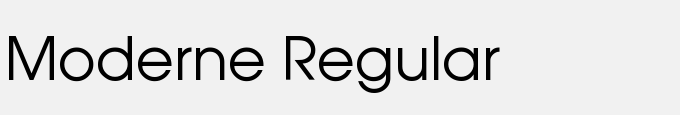 Moderne Regular
