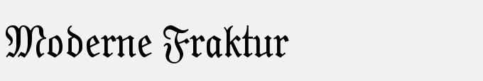 Moderne Fraktur