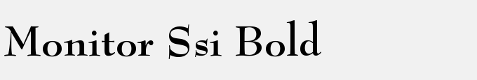 Monitor SSi Bold