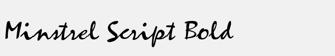Minstrel Script Bold