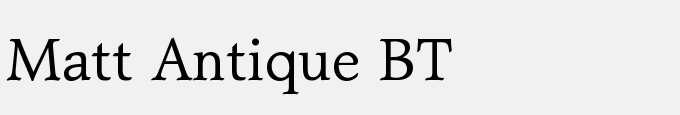 Matt Antique BT