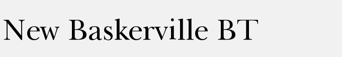 New Baskerville BT