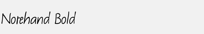 Notehand Bold