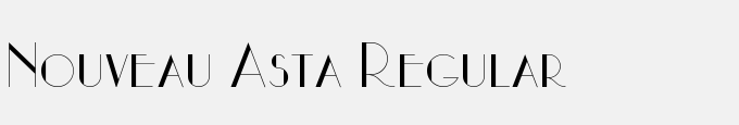 Nouveau Asta Regular