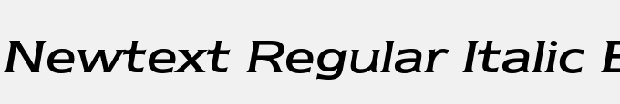 Newtext Regular Italic BT