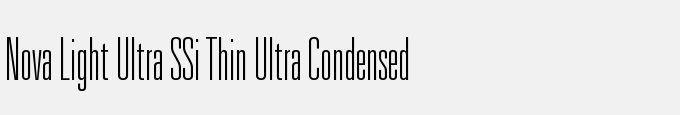 Nova Light Ultra SSi Thin Ultra Condensed