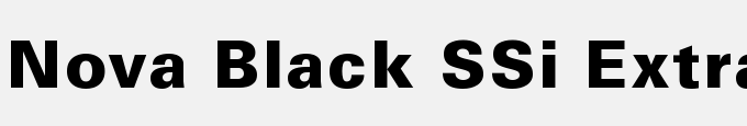 Nova Black SSi Extra Bold