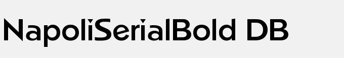 Napoli-Serial-Bold DB