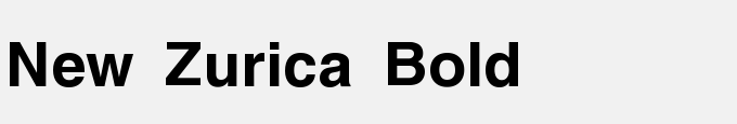 New Zurica Bold