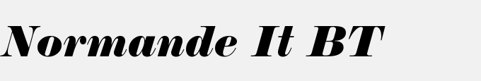 Normande Italic BT
