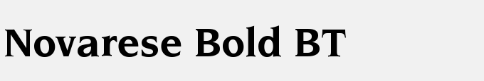 Novarese Bold BT