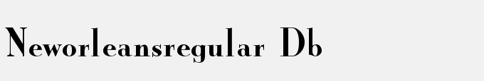 New Orleans-Regular DB