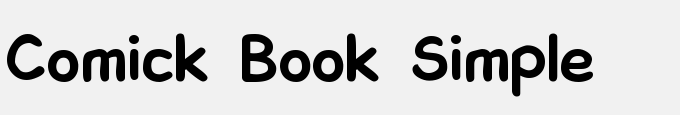 Comick Book Simple