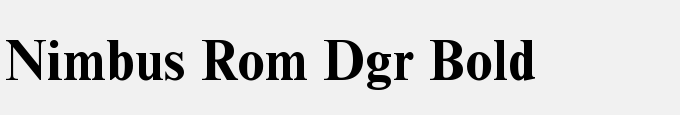 Nimbus Rom DGR Bold