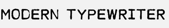 MODERN TYPEWRITER