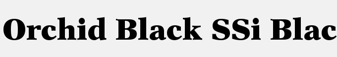 Orchid Black SSi Black