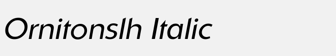 Ornitons LH Italic