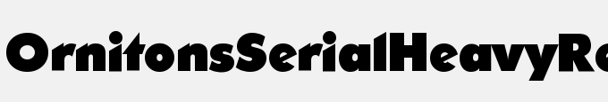 Ornitons-Serial-Heavy-Regular DB