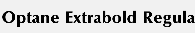 Optane Extrabold Regular