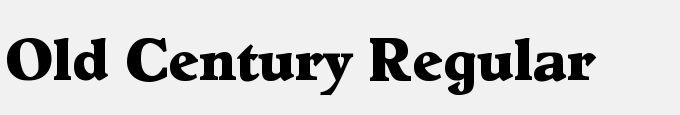 Old Century Regular