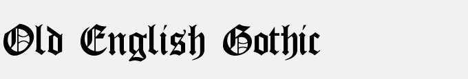 Old English Gothic