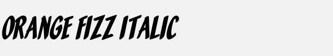 Orange Fizz Italic