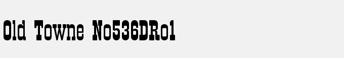 Old Towne No536DRo1