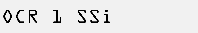 OCR 1 SSi