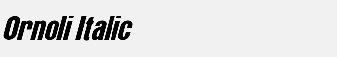 Ornoli Italic