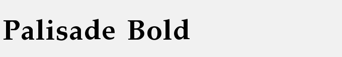 Palisade Bold