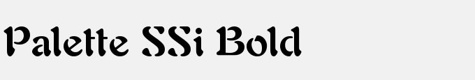 Palette SSi Bold