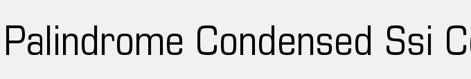 Palindrome Condensed SSi Condensed
