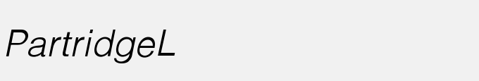 Partridge-Light-Light-Italic