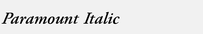 Paramount Italic