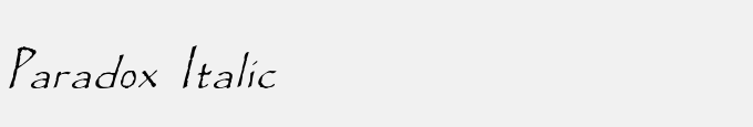 Paradox Italic