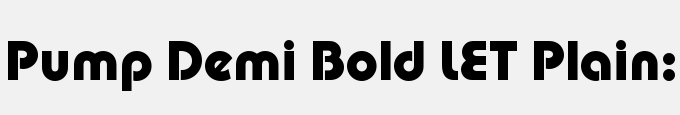 Pump Demi Bold LET Plain:1.0